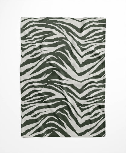 Zebra Patch Velveteen Fleece Blanket