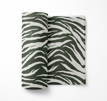 Zebra Patch Velveteen Fleece Blanket