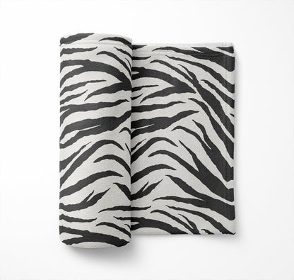 Zebra Patch Velveteen Fleece Blanket