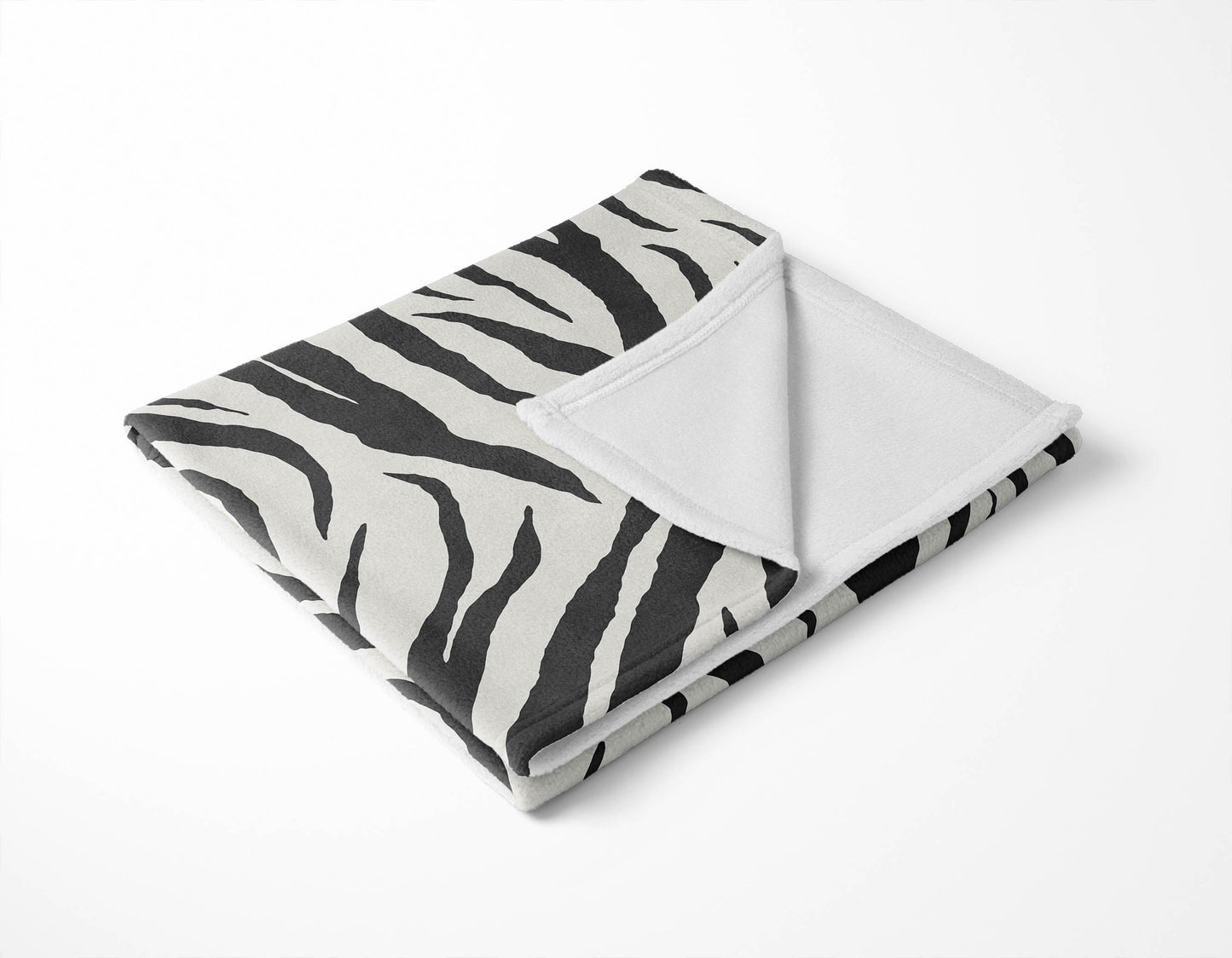 Zebra Patch Velveteen Fleece Blanket