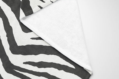 Zebra Patch Velveteen Fleece Blanket