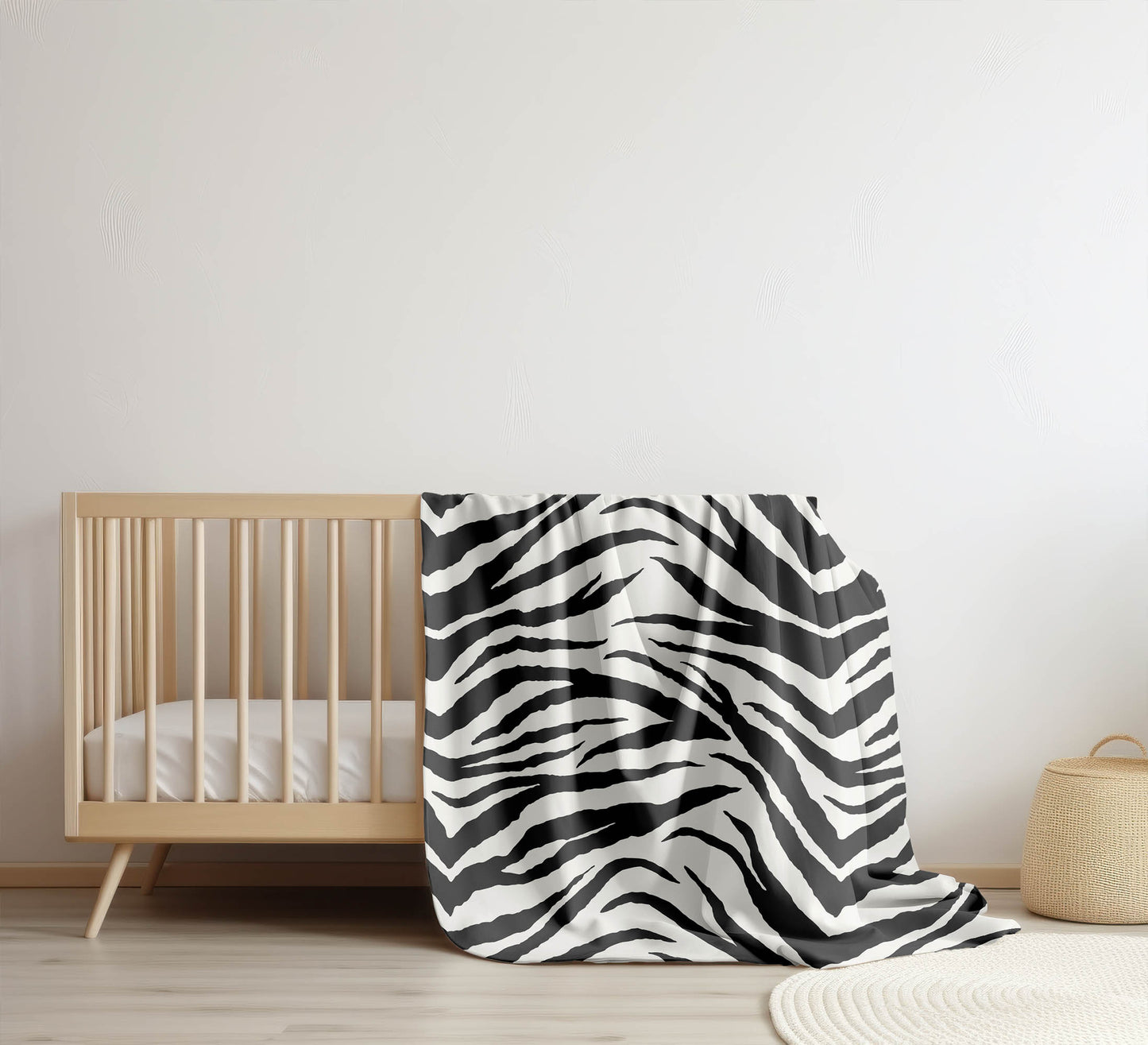 Zebra Patch Velveteen Fleece Blanket