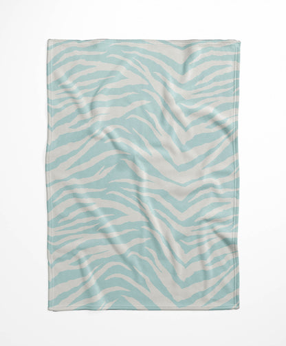 Zebra Patch Velveteen Fleece Blanket