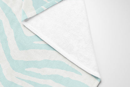 Zebra Patch Velveteen Fleece Blanket