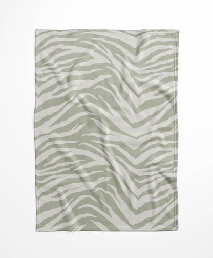 Zebra Patch Velveteen Fleece Blanket