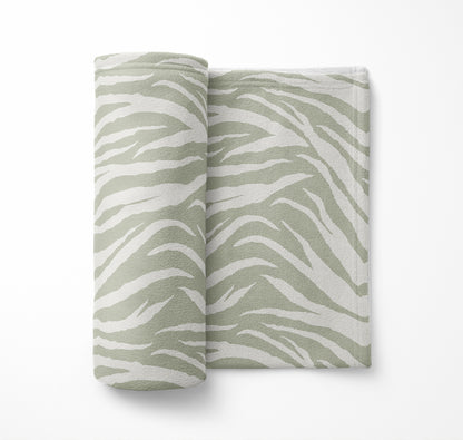 Zebra Patch Velveteen Fleece Blanket