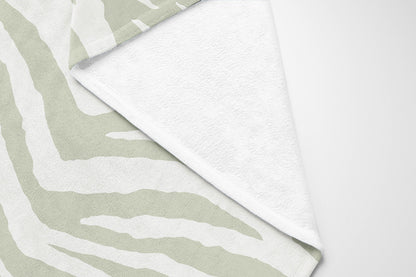 Zebra Patch Velveteen Fleece Blanket