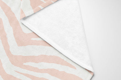 Zebra Patch Velveteen Fleece Blanket