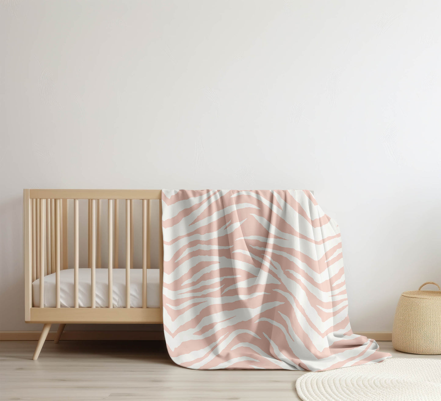Zebra Patch Velveteen Fleece Blanket