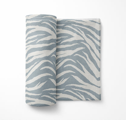 Zebra Patch Velveteen Fleece Blanket
