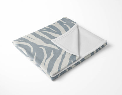 Zebra Patch Velveteen Fleece Blanket