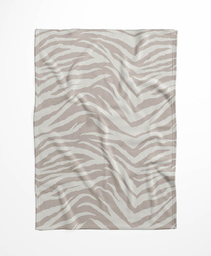 Zebra Patch Velveteen Fleece Blanket