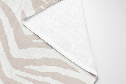 Zebra Patch Velveteen Fleece Blanket