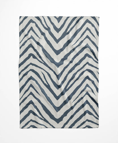 Zebra Stripe Velveteen Fleece Blanket