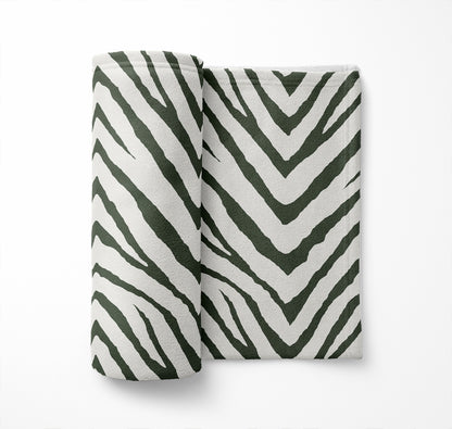 Zebra Stripe Velveteen Fleece Blanket