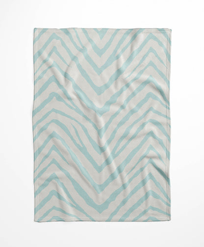 Zebra Stripe Velveteen Fleece Blanket