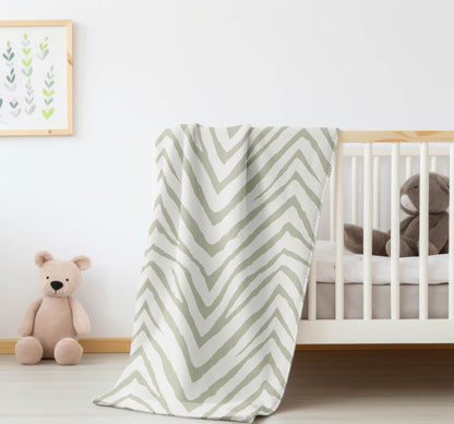 Zebra Stripe Velveteen Fleece Blanket