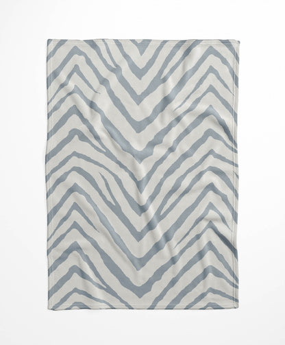 Zebra Stripe Velveteen Fleece Blanket