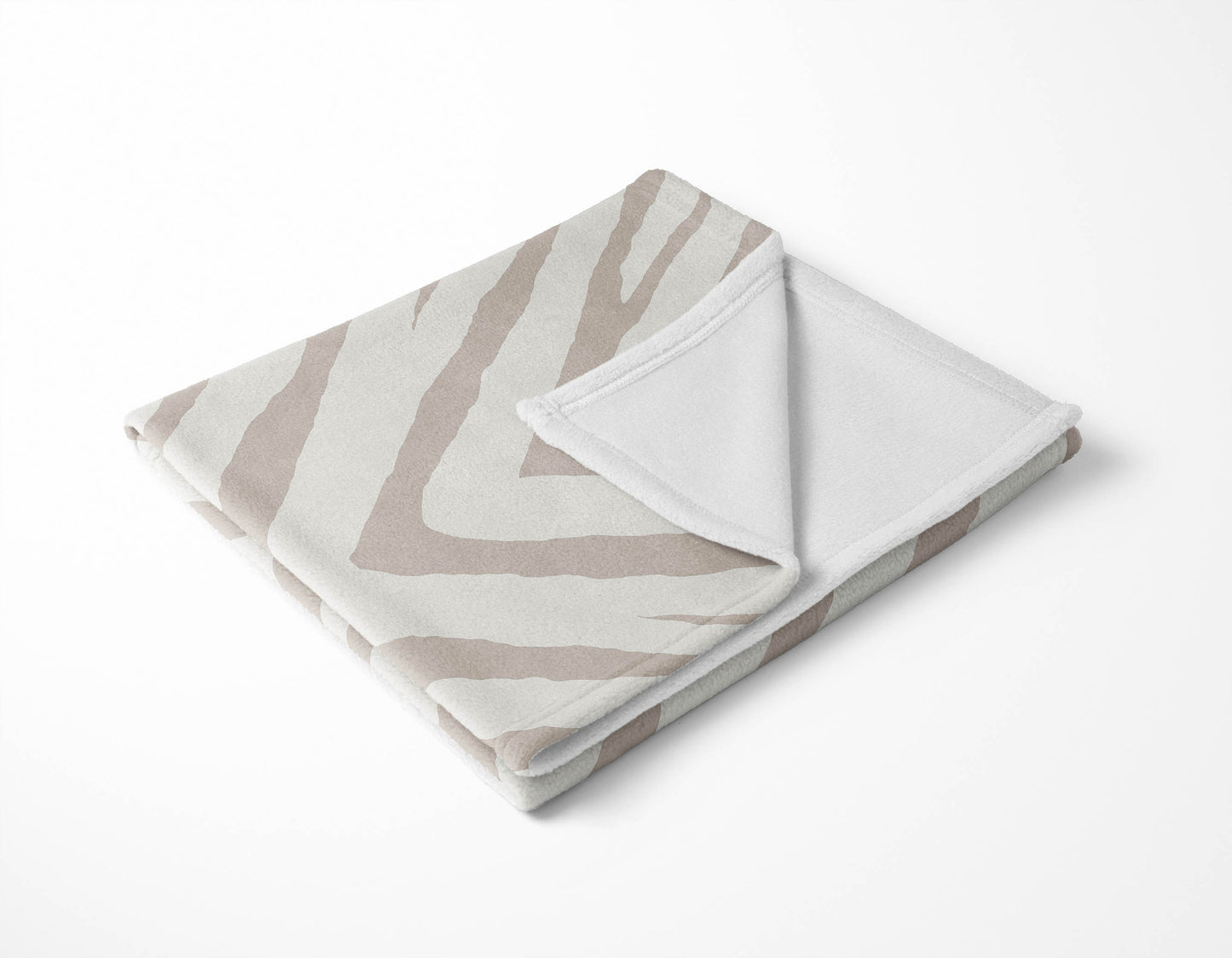 Zebra Stripe Velveteen Fleece Blanket