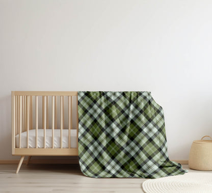 Anthony Plaid Velveteen Fleece Blanket