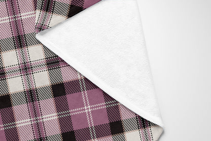 Anthony Plaid Velveteen Fleece Blanket