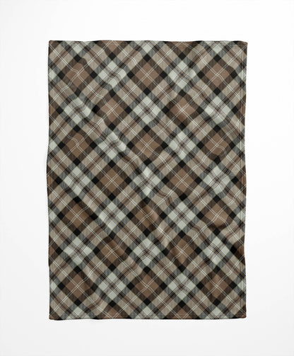 Anthony Plaid Velveteen Fleece Blanket