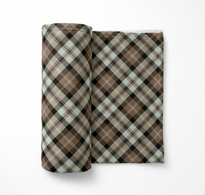 Anthony Plaid Velveteen Fleece Blanket