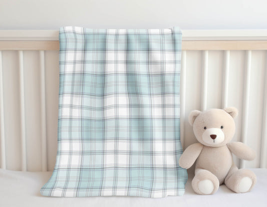Bully Plaid Velveteen Fleece Blanket