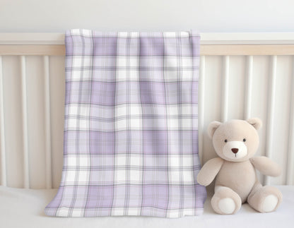 Bully Plaid Velveteen Fleece Blanket
