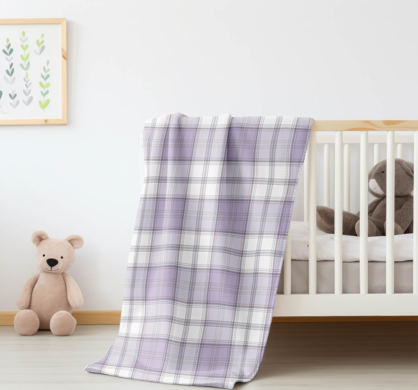 Bully Plaid Velveteen Fleece Blanket