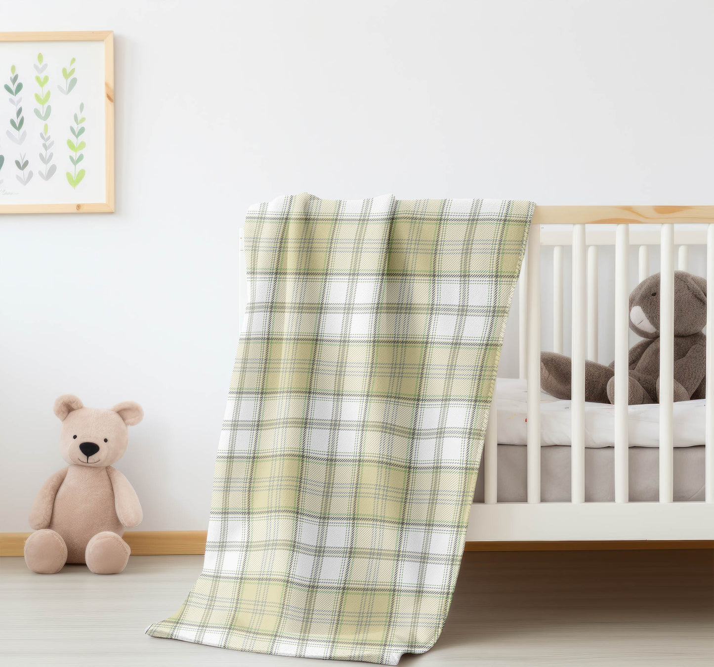 Bully Plaid Velveteen Fleece Blanket