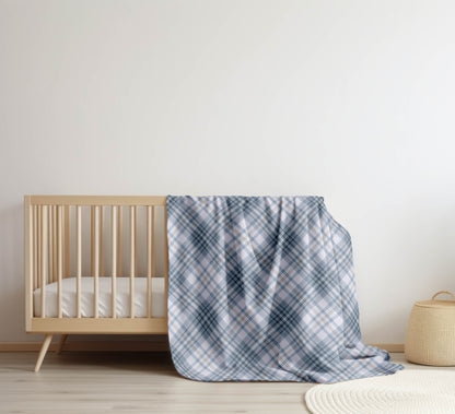 Chinny Tartan Velveteen Fleece Blanket