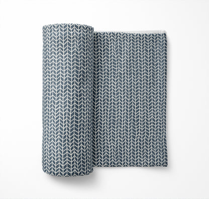Chevron Feather Velveteen Fleece Blanket