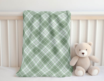 Chinny Tartan Velveteen Fleece Blanket