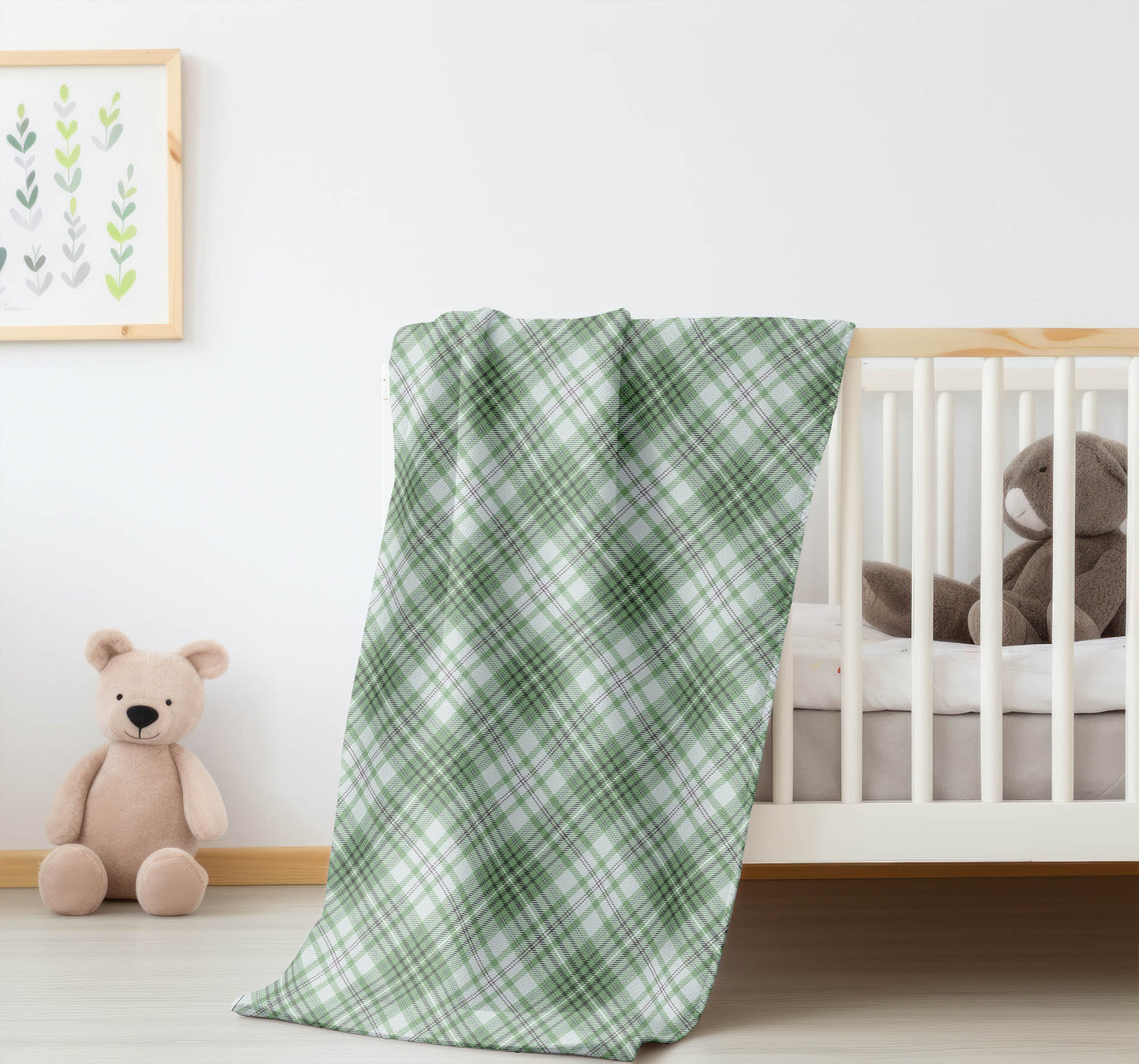 Chinny Tartan Velveteen Fleece Blanket