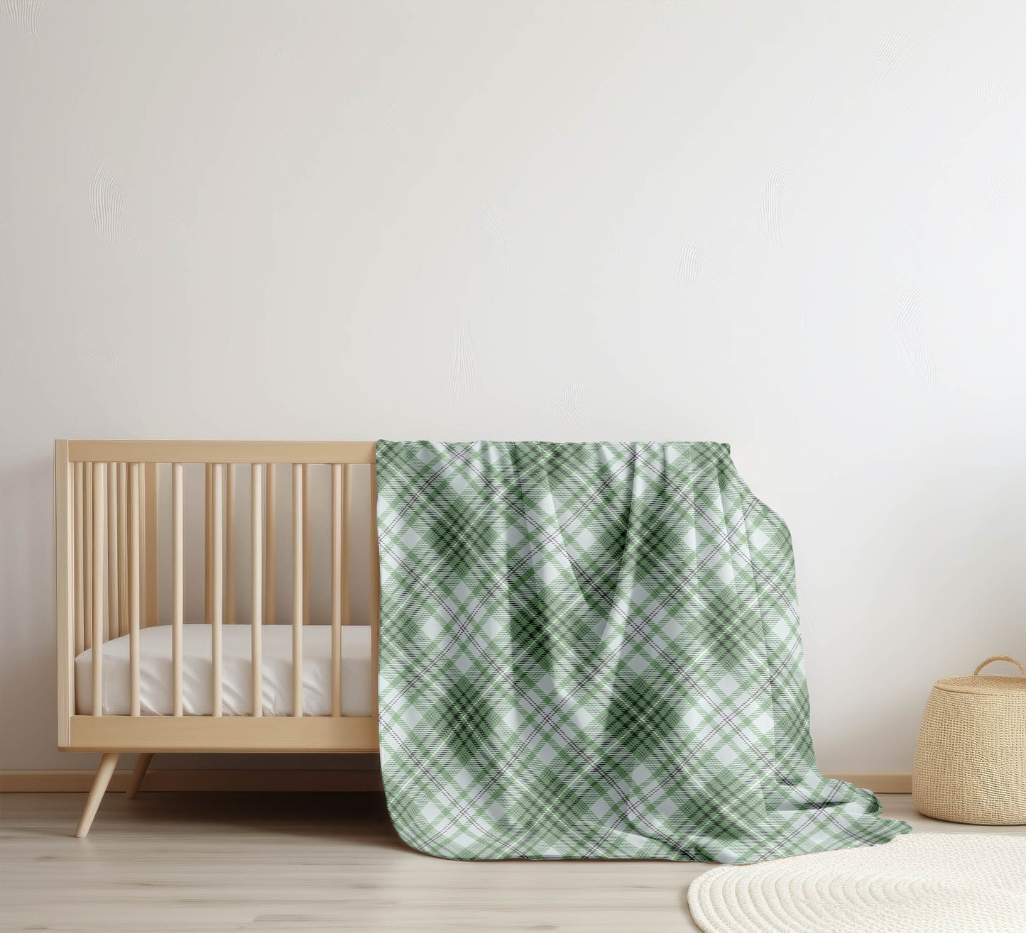 Chinny Tartan Velveteen Fleece Blanket
