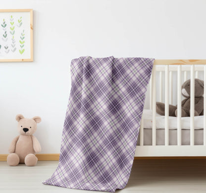 Chinny Tartan Velveteen Fleece Blanket