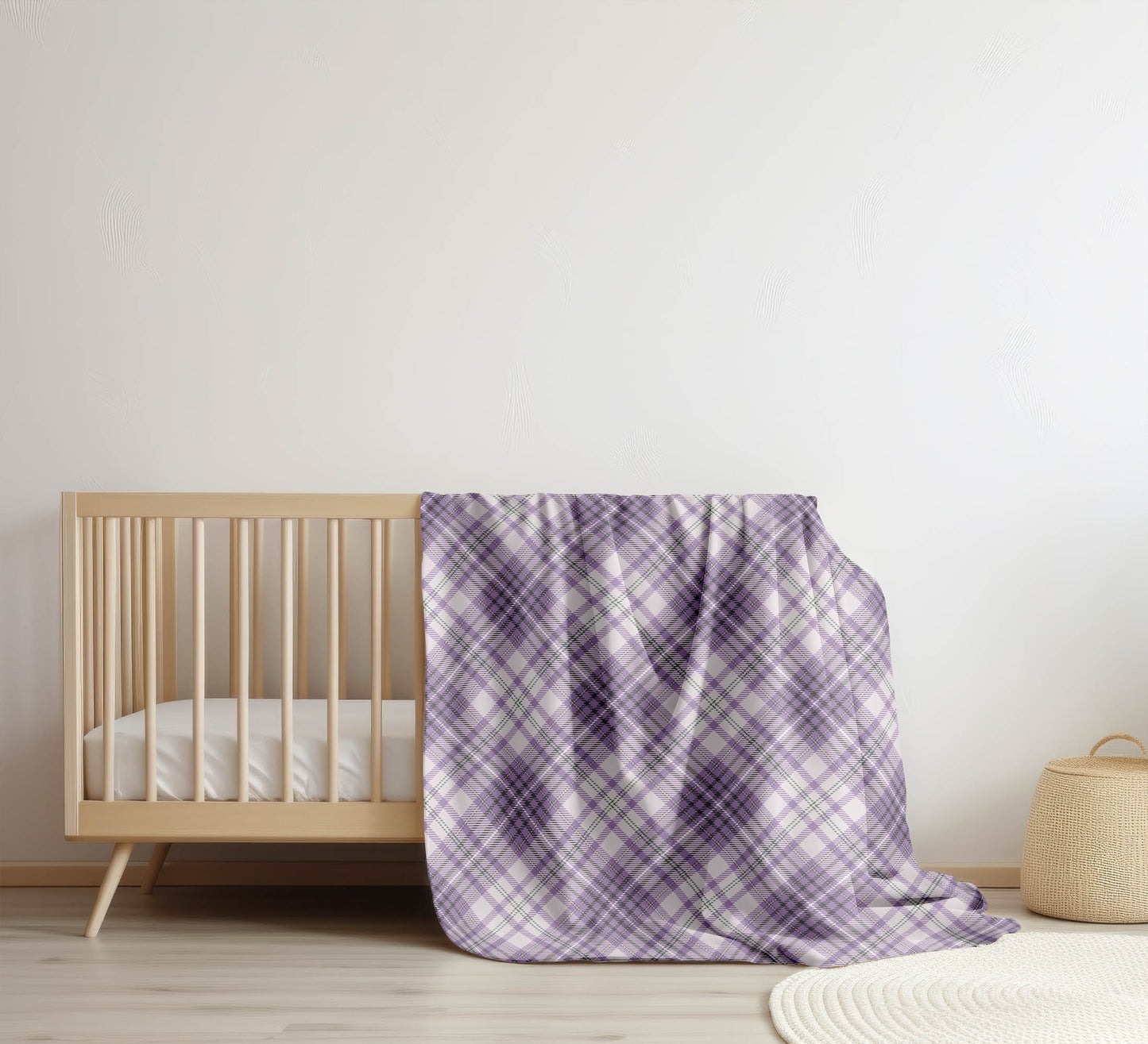 Chinny Tartan Velveteen Fleece Blanket