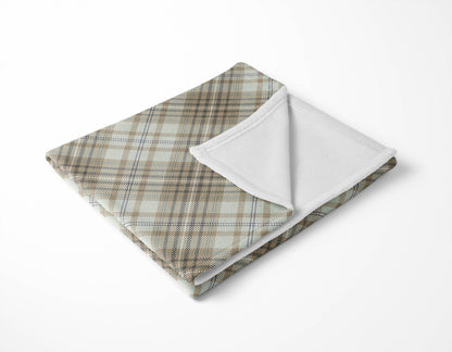 Chinny Tartan Velveteen Fleece Blanket