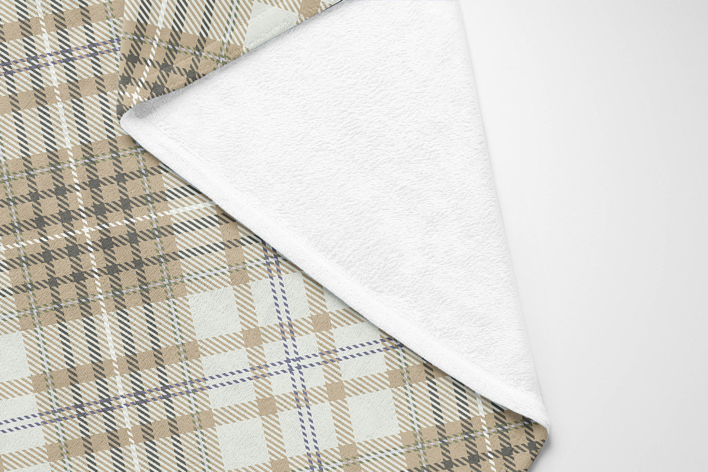 Chinny Tartan Velveteen Fleece Blanket