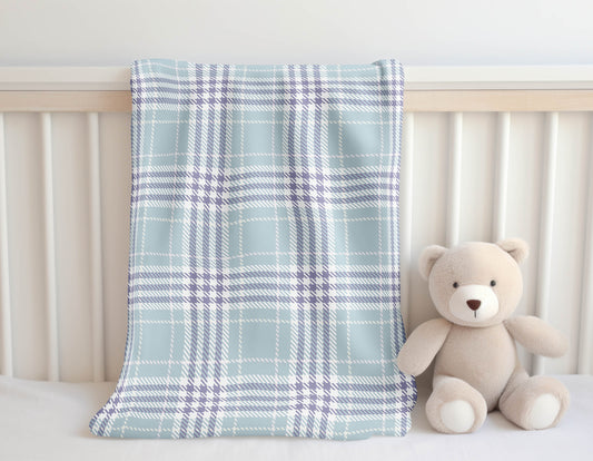 Christopher Plaid Velveteen Fleece Blanket