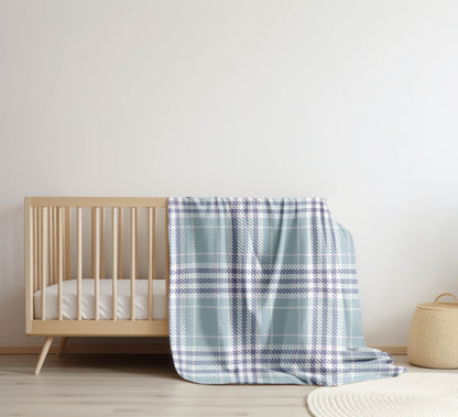 Christopher Plaid Velveteen Fleece Blanket