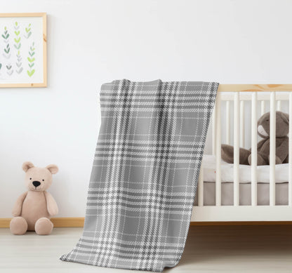 Christopher Plaid Velveteen Fleece Blanket
