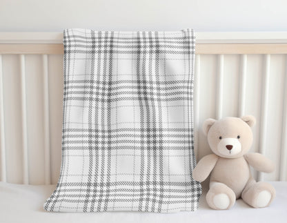 Christopher Plaid Velveteen Fleece Blanket