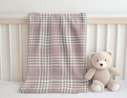 Christopher Plaid Velveteen Fleece Blanket