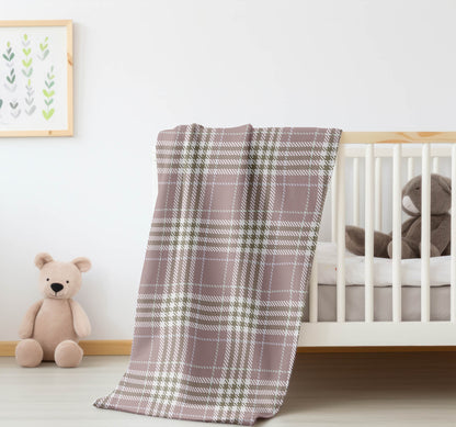 Christopher Plaid Velveteen Fleece Blanket