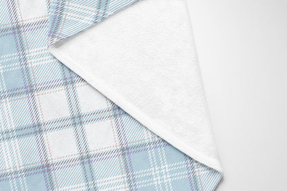 Diamond Plaid Velveteen Fleece Blanket