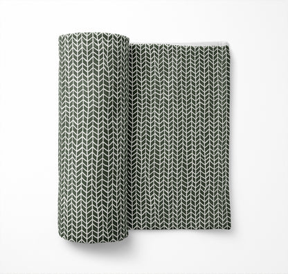 Chevron Feather Velveteen Fleece Blanket