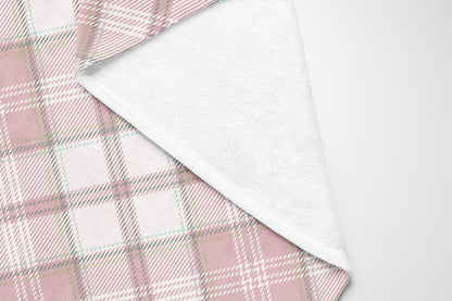 Diamond Plaid Velveteen Fleece Blanket