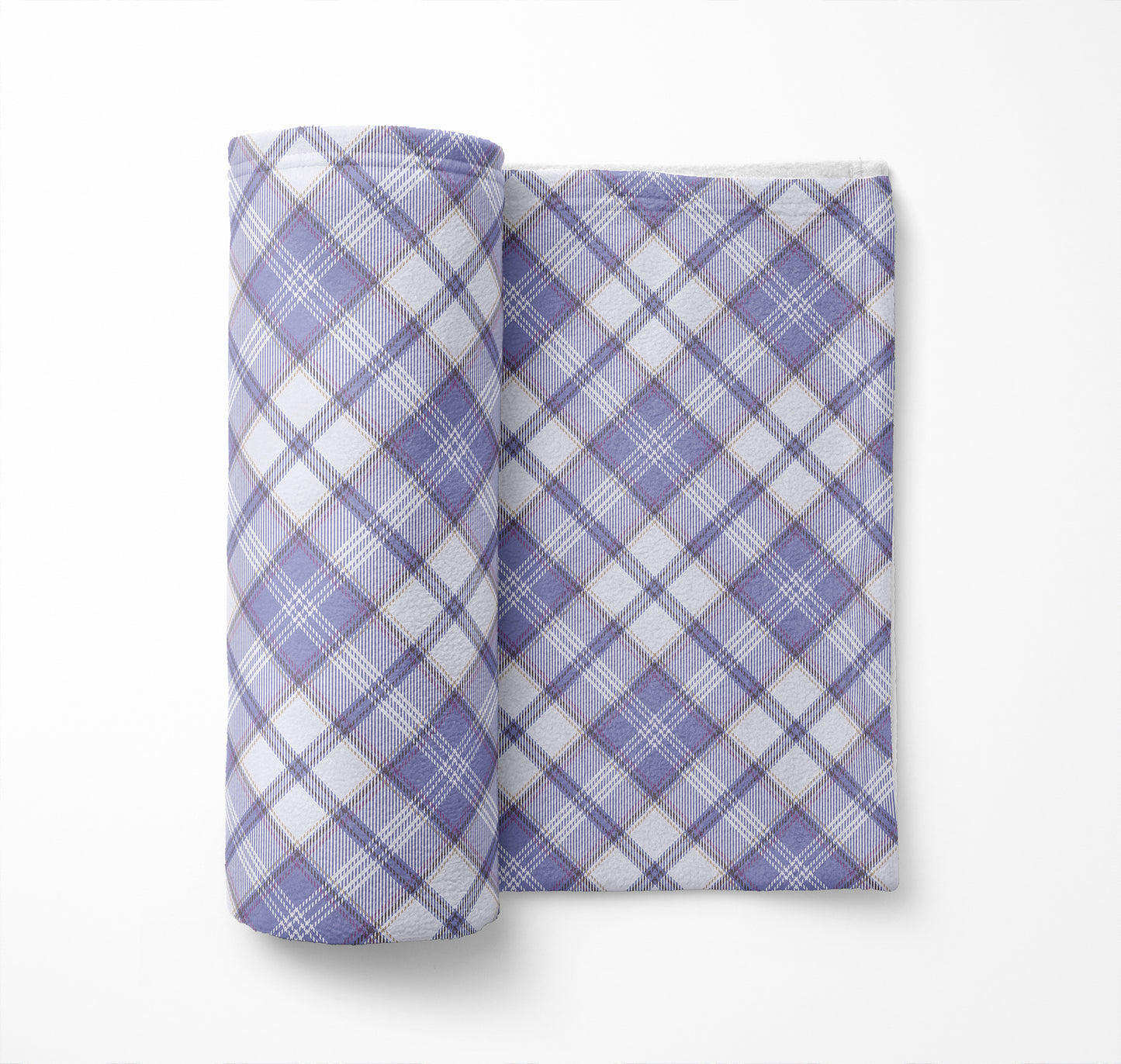 Diamond Plaid Velveteen Fleece Blanket